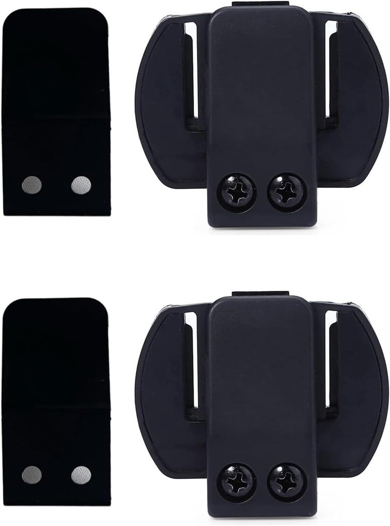 MIMIRACLE Belt Clip for FBIM V6 V4(3.5mm Version), Referee Headset Accessory Motorcycle Helmet Clips Bracket Clip Mount for Helmet Headset -2Pack - Image 1